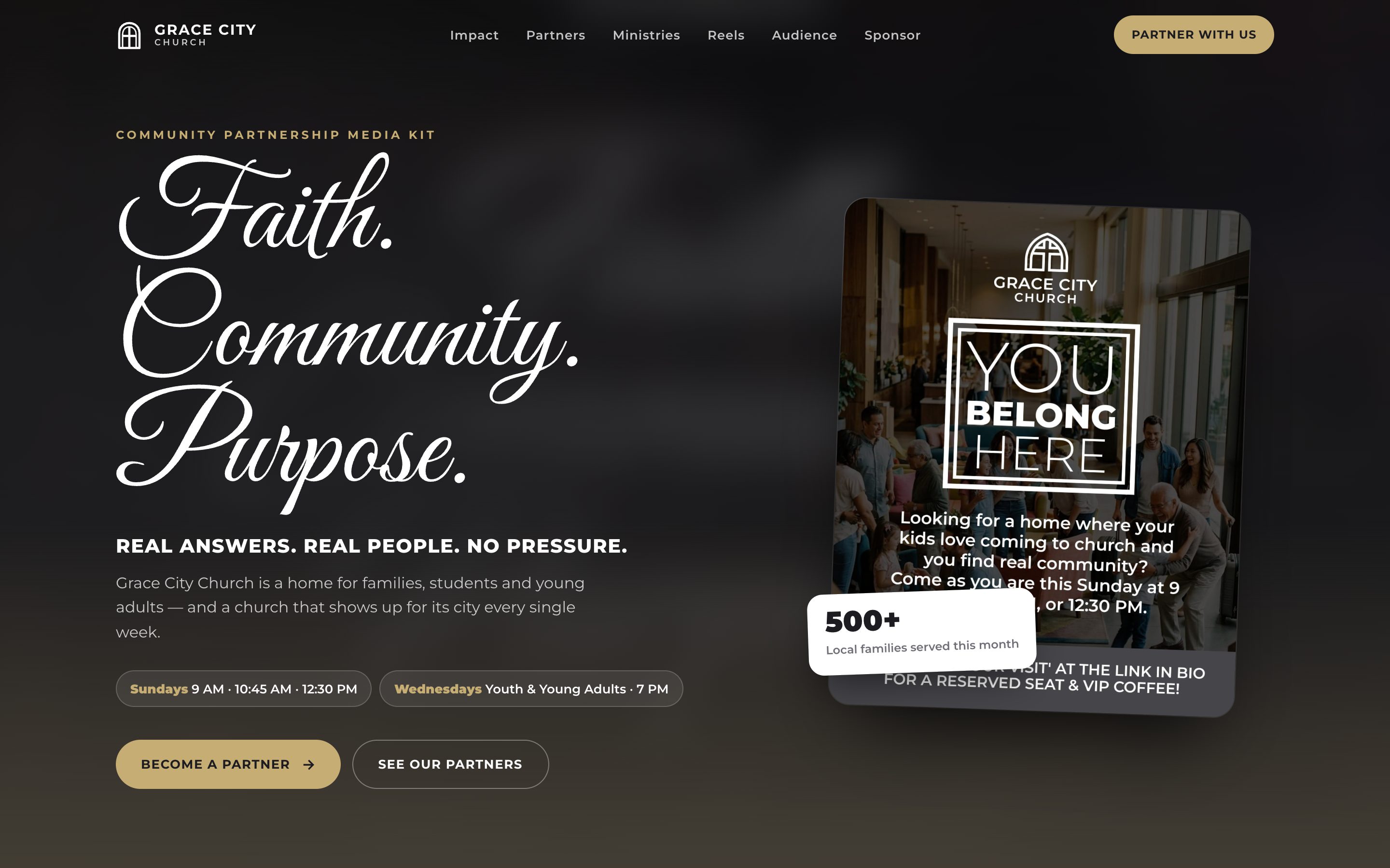 Grace City Church media kit website